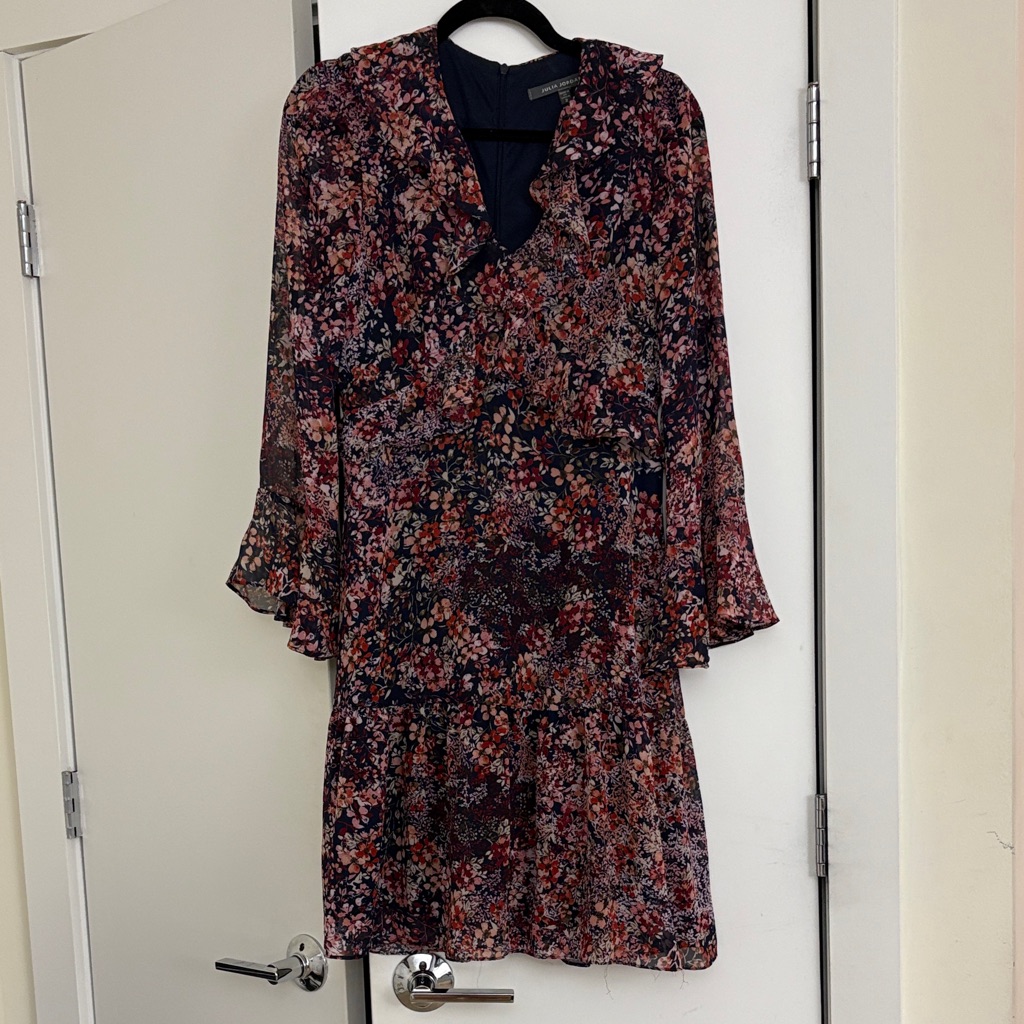 Julia Jordan Multicolor Floral Long Sleeve Dress